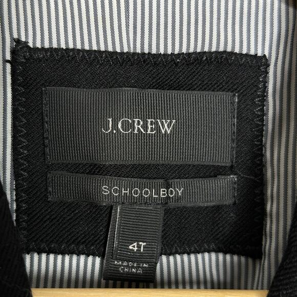 J. CREW Classic Schoolboy Blazer Wool Black Sz 4 Tall {BB12} - Picture 5 of 7